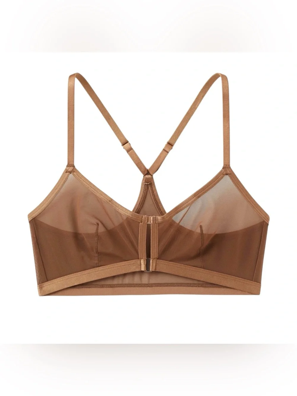 Auden Unlined Mesh Razorback Bralette Sz XL NWT